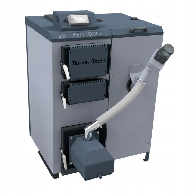 Termo-Tech PELL DUO 18 KW kocioł na pellet z zasobnikiem prawy