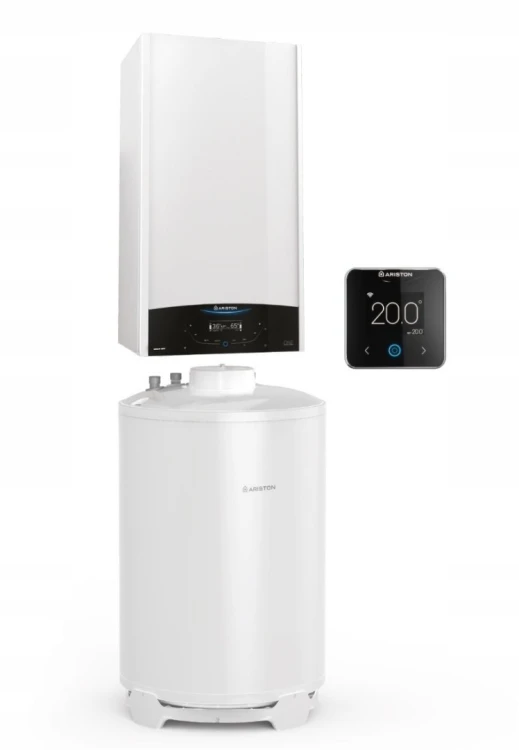 Pakiet Kocioł GENUS ONE SYSTEM 24 zasobnik BCH 120 termostat wi-fi Ariston