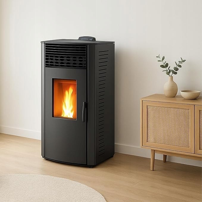 Piec na pellet Anita 12 kW Sannover czarny klasa A+