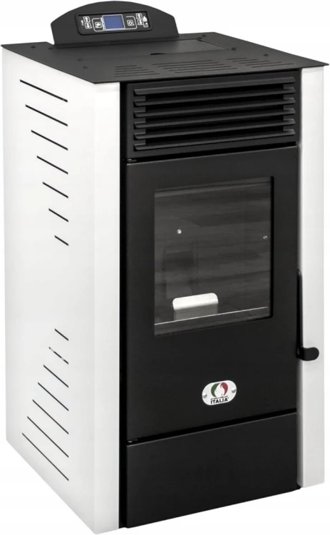 Piec kominek na pellet Italia California 8kw biały