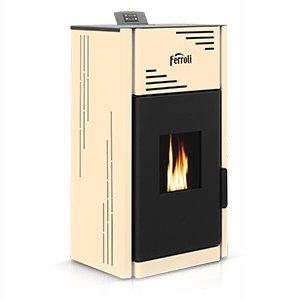 PIEC TERMOKOMINEK NA PELLET Ferroli BRETA PELLET PRO 24 kW płaszcz wodny