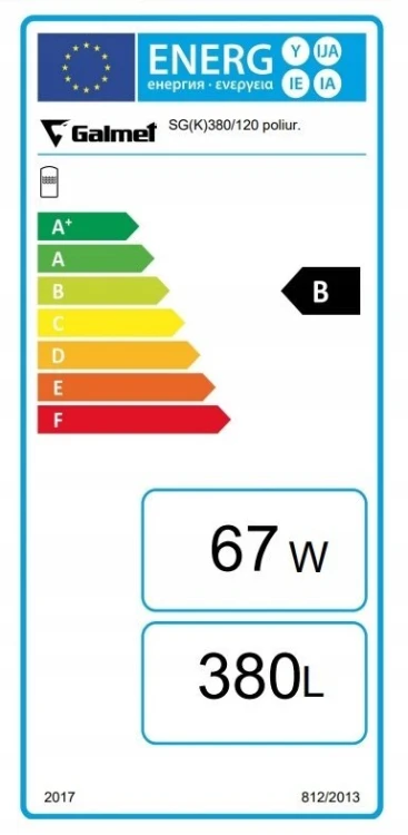 Zbiornik kombinowany akumulacji SG(K KUMULO 380/120l grzałka 2kW 1wężownica