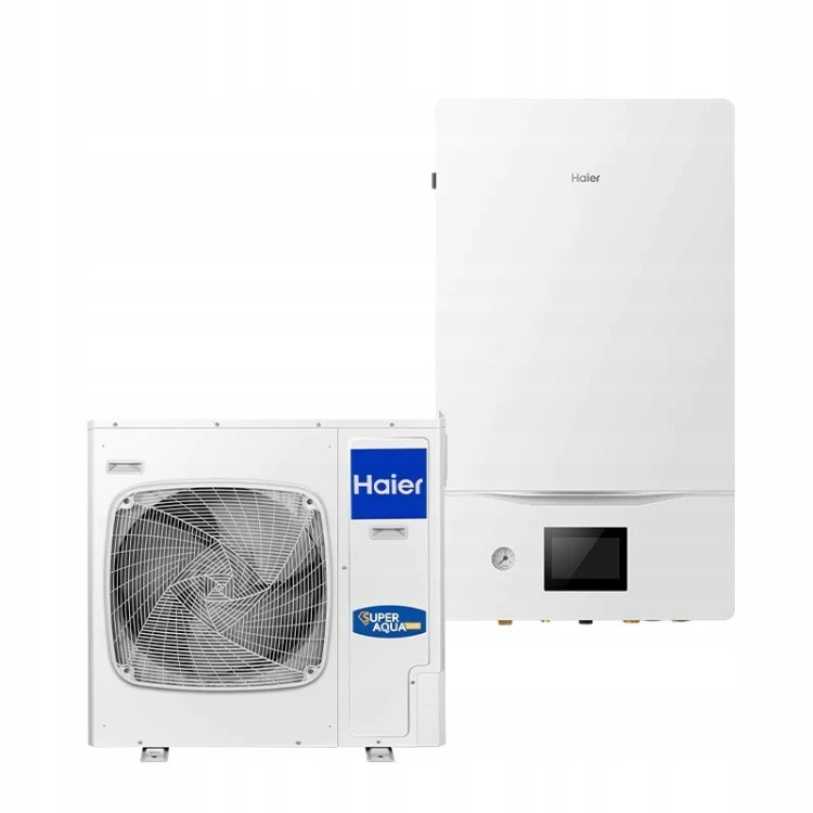 POMPA CIEPŁA Split Haier Ogrzewanie SUPER AQUA 10 kW CO+CWU Ciche Grzanie