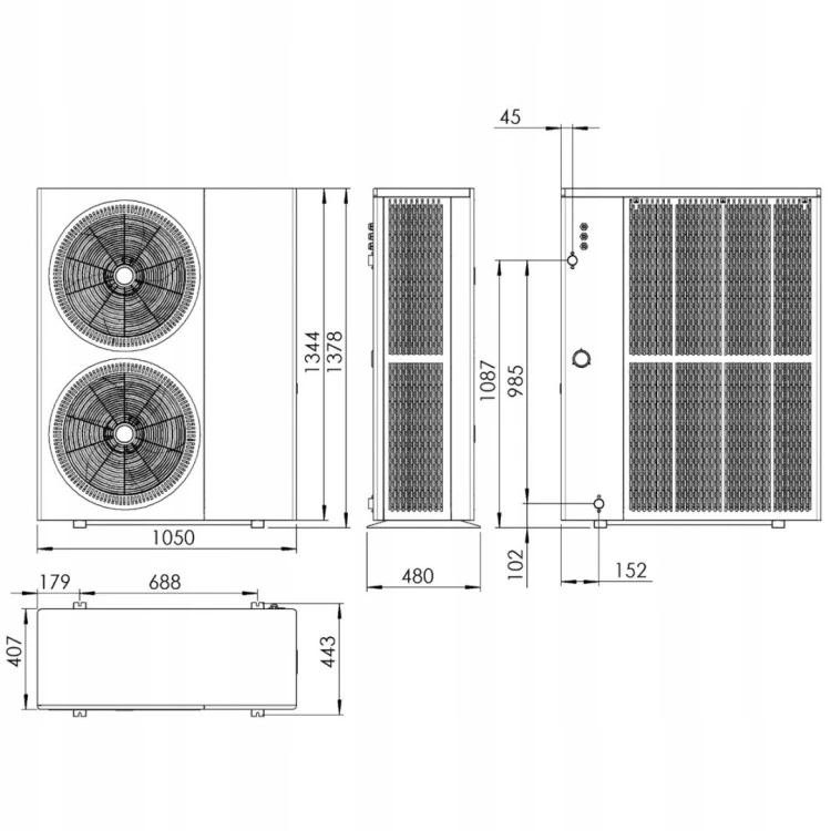 TERMET POMPA CIEPŁA MONOBLOK HEAT PLATINUM 18 EVI/DC