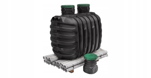 Oczyszczalnia przydomowa zestaw z drenażem rozsączającym 2100L W-260G