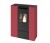 Piec piecyk kominek na pellet Eva Calor PIA 11 kW DGP bordowy SLIM