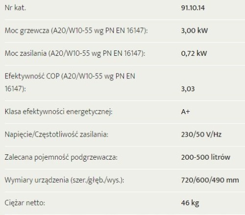 Ekologiczna powietrzna pompa ciepła do c.w.u. Hewalex PCWU 3kW