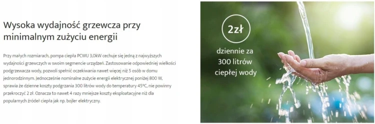 Ekologiczna powietrzna pompa ciepła do c.w.u. Hewalex PCWU 3kW