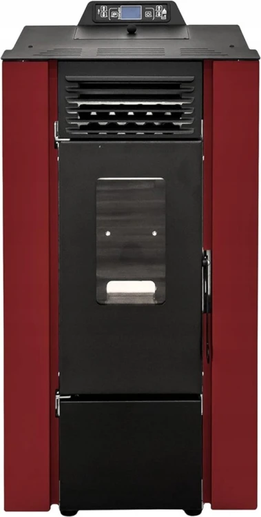 Piec na pellet 10 kW STUFE A PELLET ITALIA ALASKA Czerwony