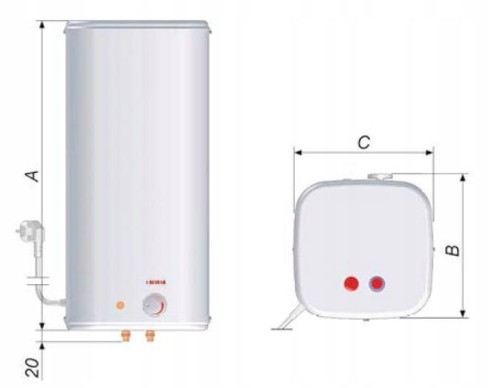 Podgrzewacz wody Biawar OW-10 B+ 1500 W 19925