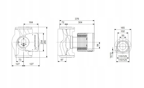 POMPA OBIEGOWA Grundfos MAGNA3 50-120 F 97924284 Grundfos 97924284