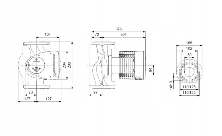 POMPA OBIEGOWA Grundfos MAGNA3 50-120 F 97924284 Grundfos 97924284